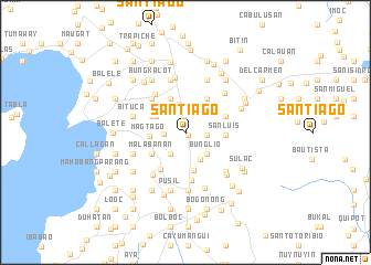 map of Santiago