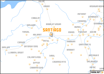 map of Santiago