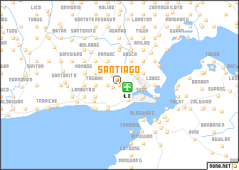 map of Santiago