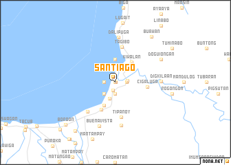 map of Santiago