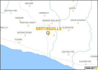 map of Santiaguillo