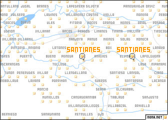 map of Santianes