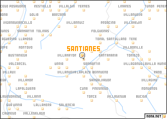 map of Santianes