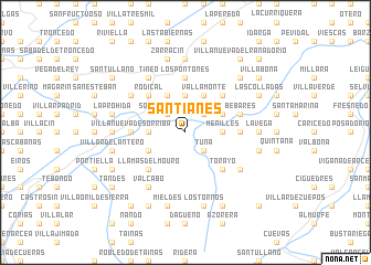 map of Santianes