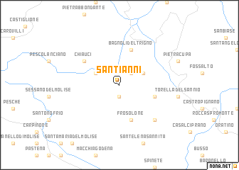 map of SantʼIanni