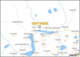 map of Sāntiāwās