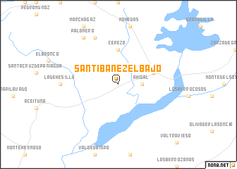 map of Santibáñez el Bajo