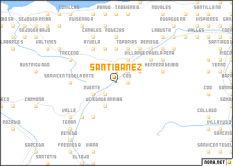 map of Santibáñez