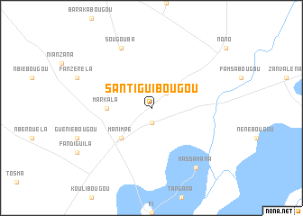 map of Santiguibougou