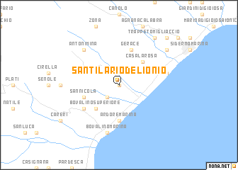 map of SantʼIlario del Ionio