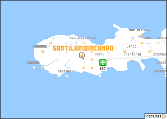 map of SantʼIlario in Campo