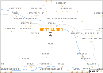 map of Santillana