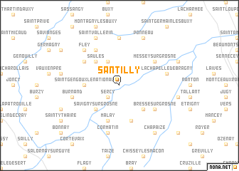 map of Santilly