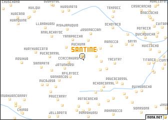 map of Santine