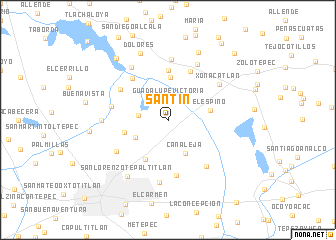 map of Santín