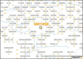 map of San Tirso