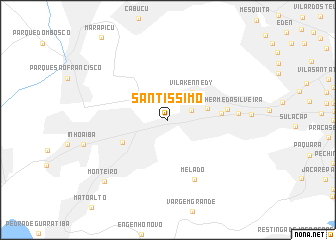 map of Santíssimo