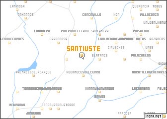 map of Santiuste