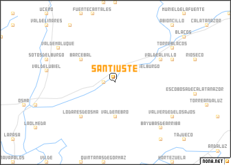 map of Santiuste