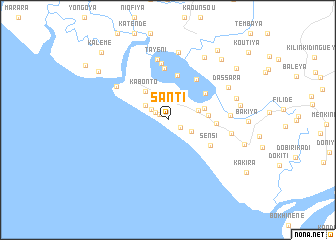 map of Santi