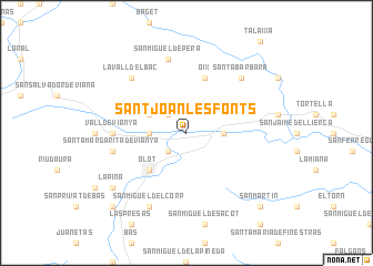 map of Sant Joan les Fonts