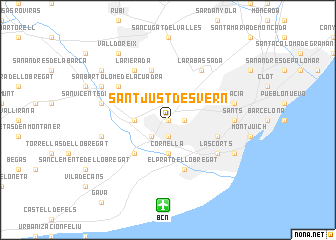 map of Sant Just Desvern
