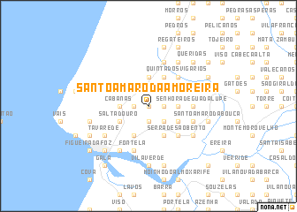 map of Santo Amaro da Amoreira