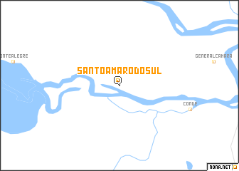 map of Santo Amaro do Sul