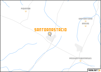 map of Santo Anastácio