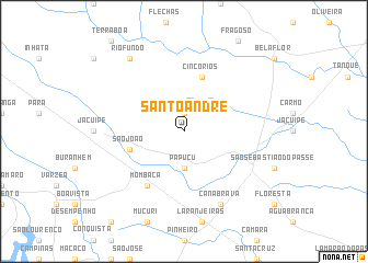 map of Santo André