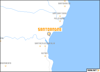 map of Santo André