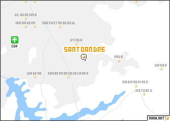map of Santo André