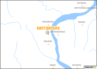 map of Santo André