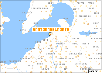 map of Santo Angel Norte