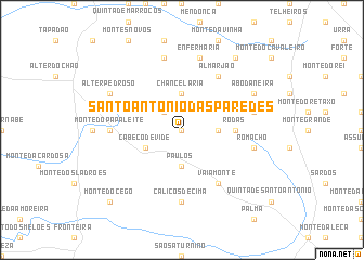 map of Santo António das Paredes