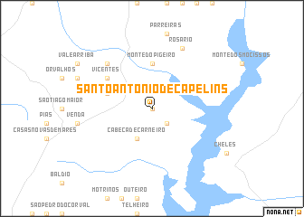 map of Santo António de Capelins