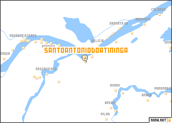 map of Santo Antônio do Atininga