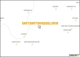 map of Santo Antônio do Glória