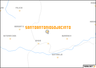map of Santo Antônio do Jacinto