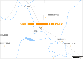 map of Santo Antônio do Leverger