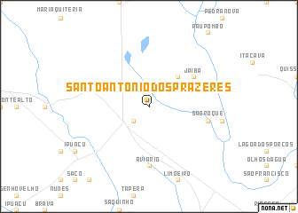 map of Santo Antônio dos Prazeres