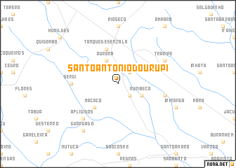 map of Santo Antônio do Urupi