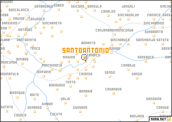 map of Santo António