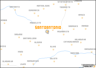 map of Santo Antonio