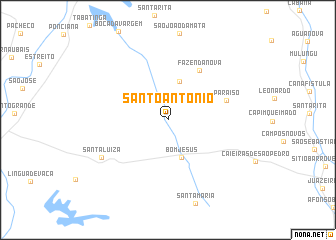 map of Santo Antônio