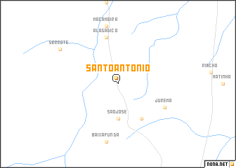 map of Santo Antônio