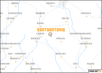 map of Santo Antônio