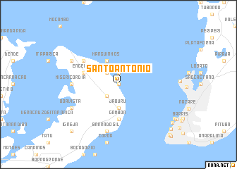 map of Santo Antônio