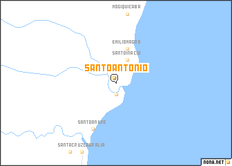 map of Santo Antônio