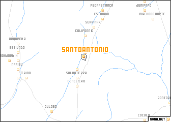 map of Santo Antônio